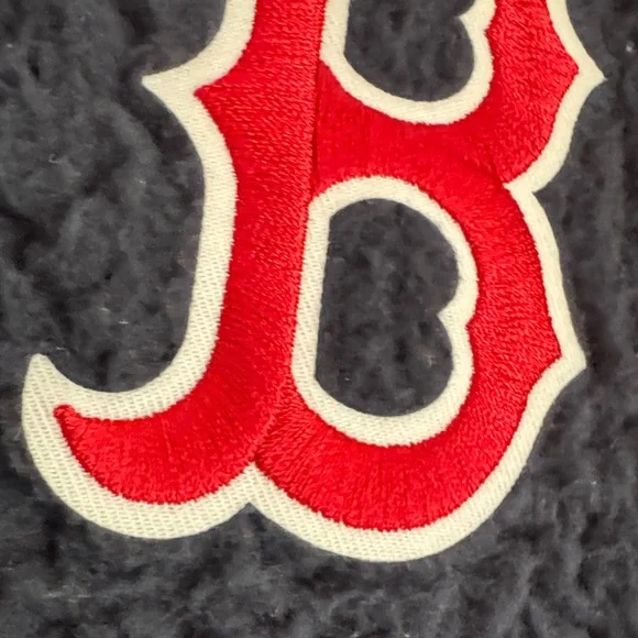 Boston Red Sox Navy Sherpa Zip Vest - Picture 4 of 8